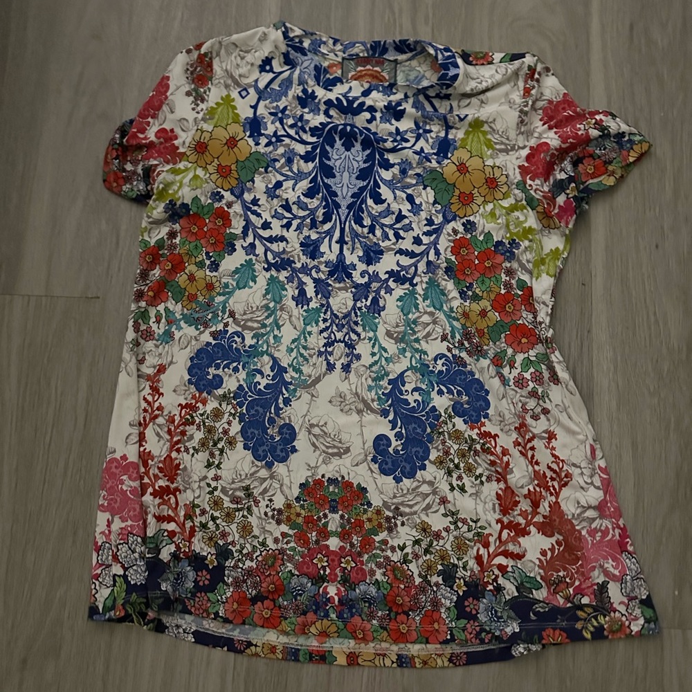 JOHNNY WAS Short Sleeve Bamboo Tee